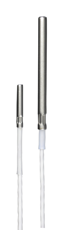 Pt100 temperature sensor for applications in laboratories and medical engineering / in air-conditioning / heat cabinets